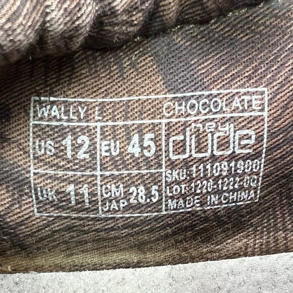 Hey Dude Men's Size 12 Wally Chocolate Slip On Shoes - Picture 10 of 10